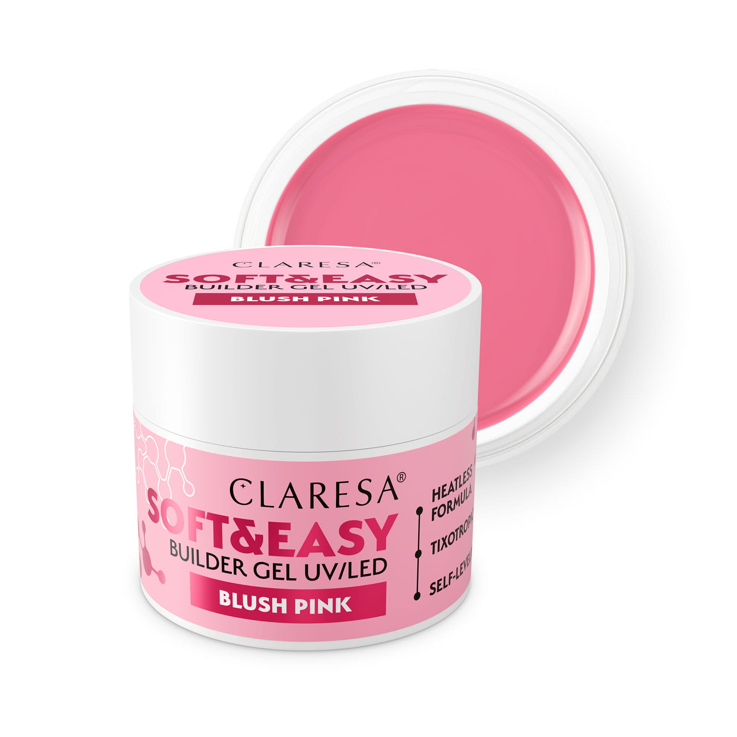 Claresa Żel budujący SOFT&EASY builder gel Blush pink 90g